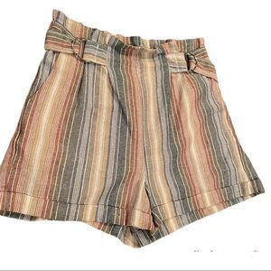 Ci Sono Striped Shorts